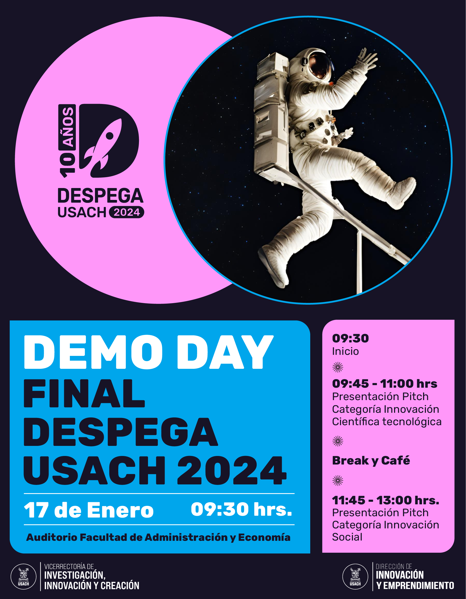 Afiche con los detalles de la actividad.