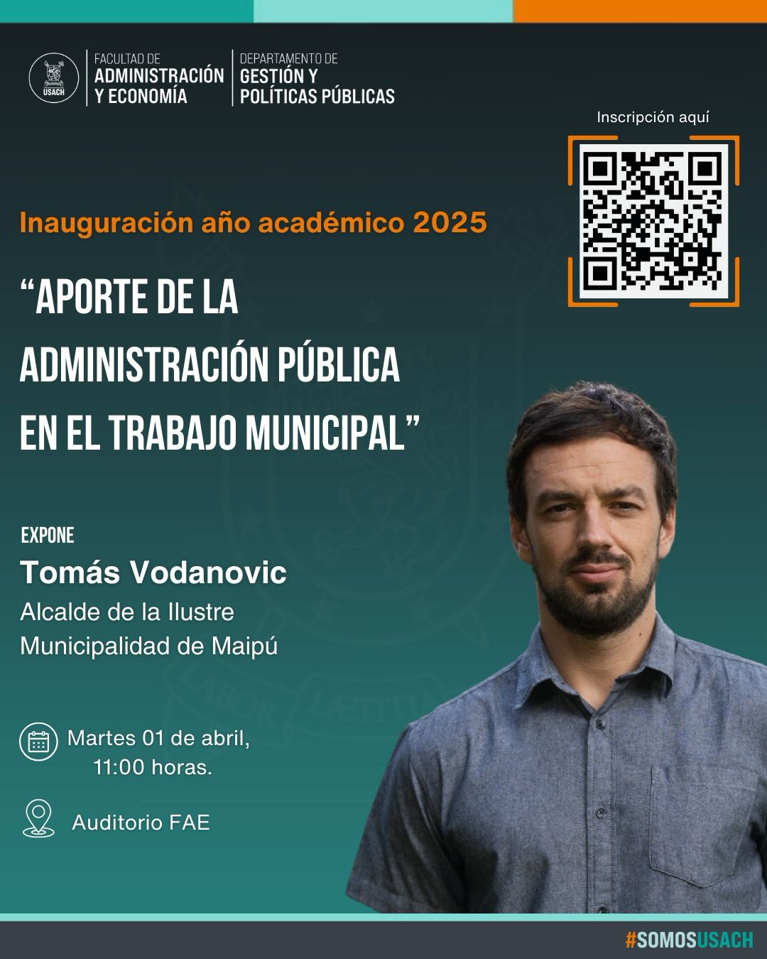 Afiche con los detalles de la actividad.