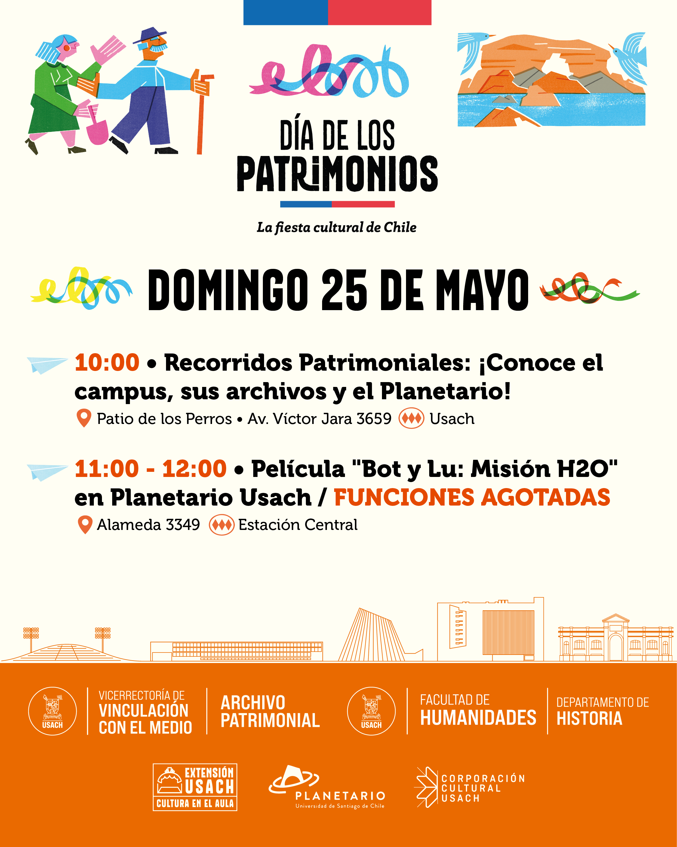 Afiche con los detalles de la actividad