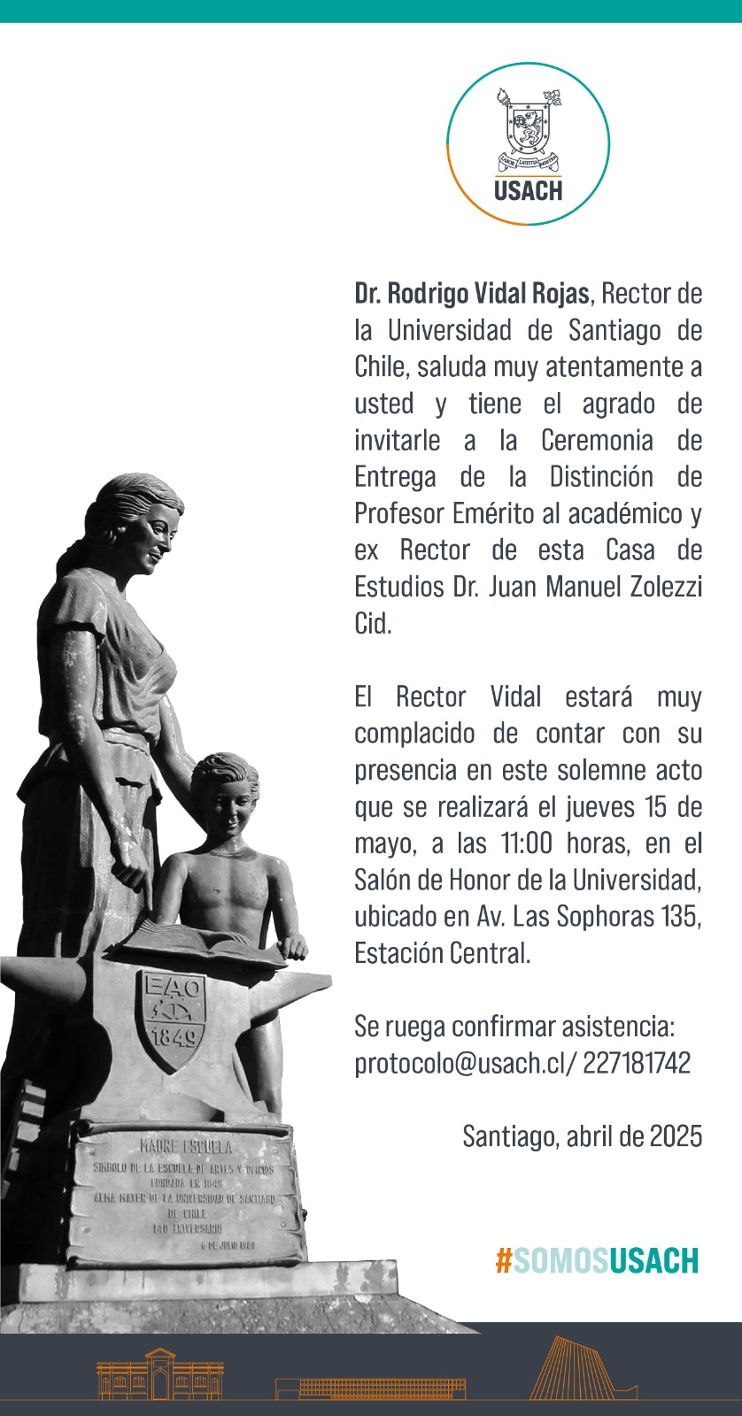 Afiche con los detalles de la actividad