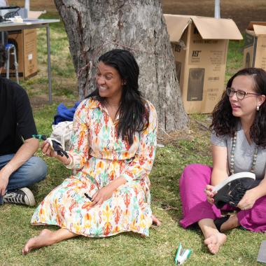 Actividad realizada a los asistentes en el festival