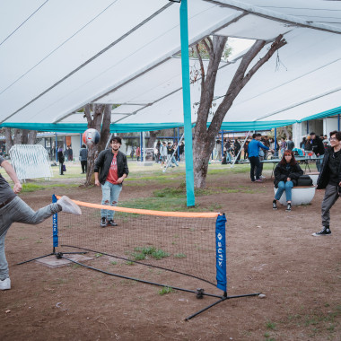 foto del toldo donde se realizaron algunas actividades