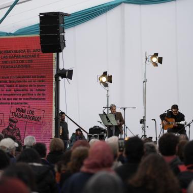 Interpretación musical en el escenario