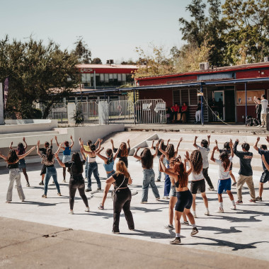 Participantes de baile entretenido