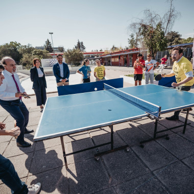 Partido de tenis de mesa