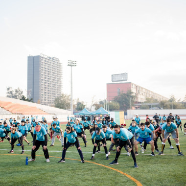 calentamiento previo a la corrida.