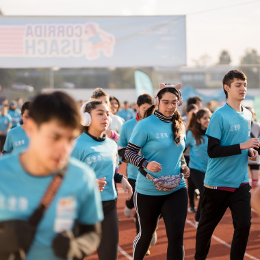 Participantes corriendo