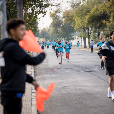 Competidores corriendo