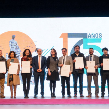 Entrega de premios a quienes han trabajado en la universidad