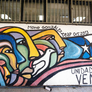 Foto de un mural en el Campus.