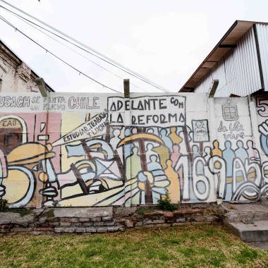 Foto de un mural en el Campus.