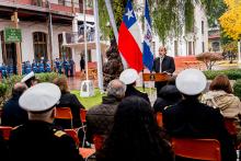 Ceremonia de Homenaje a los Héroes de la Escuela de Artes y Oficios.