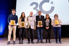 Personas reconocidas en la ceremonia del 30º aniversario de la Facultad de Química y Biología