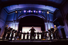 Escenario principal Teatro Aula Magna, Coro Madrigalista Usach