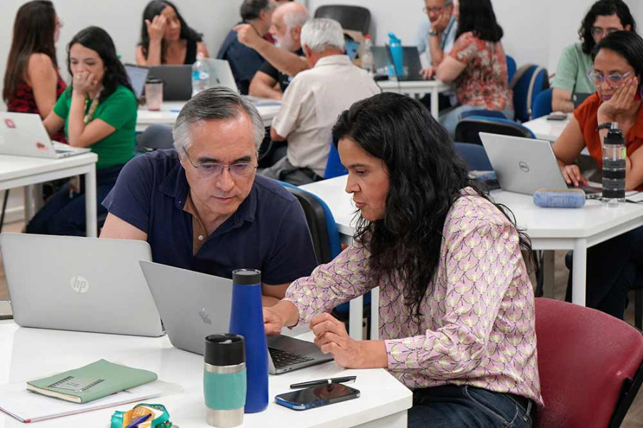 Docentes trabajando en la Escuela de Verano 2025