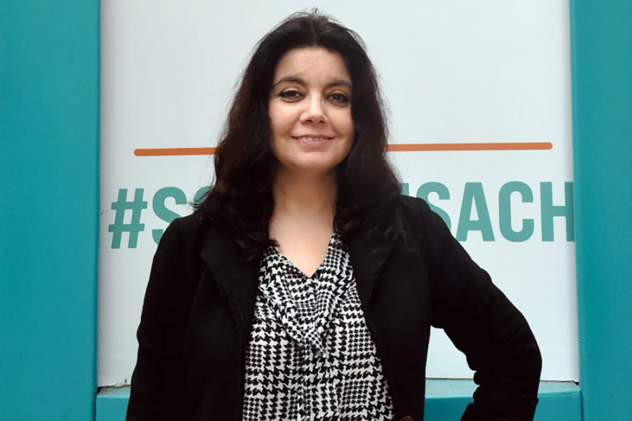 En la fotografía aparece la periodista Carol Johnson, líder de la Unidad de Internacionalización de la Vicerrectoría de Postgrado