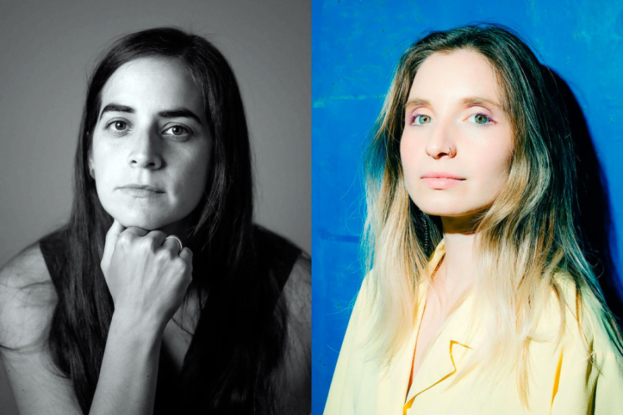 En la fotografía aparecen las compositoras de las obras.