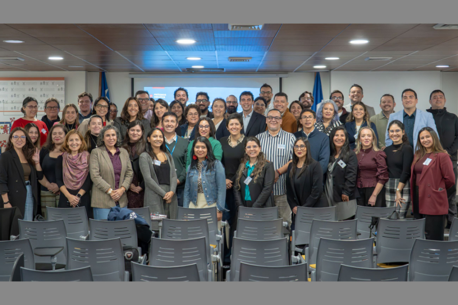 En la fotografía aparece los coordinadores PACE que asistieron al evento. son alrededor de 50 personas